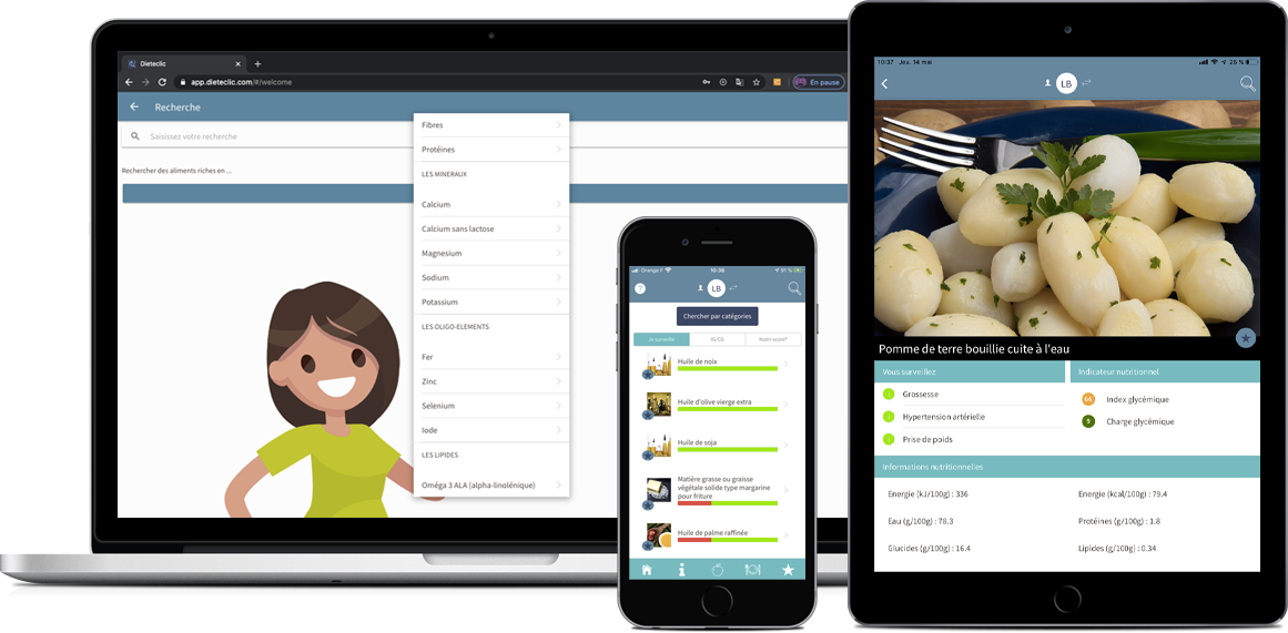 Dieteclic, plus de 1700 aliments