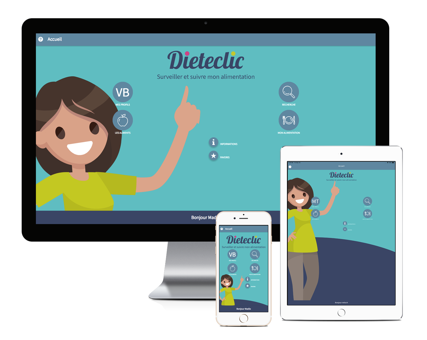 Dieteclic, application hybride